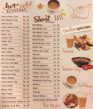 Desire Instant Food menu 1