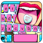 Comic Lips Pop Graffiti Keyboard Theme Apk