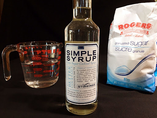 A bottle of Simple Syrup