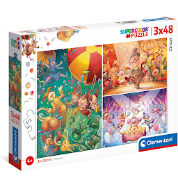 3 in 1 Children's Circus Puzzles 