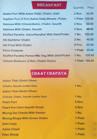 Krishna Paratha House menu 1