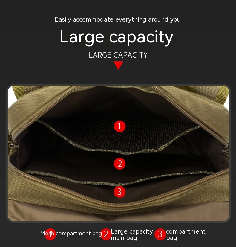 Title 26, Bolsa tática masculina crossbody camuflada para...