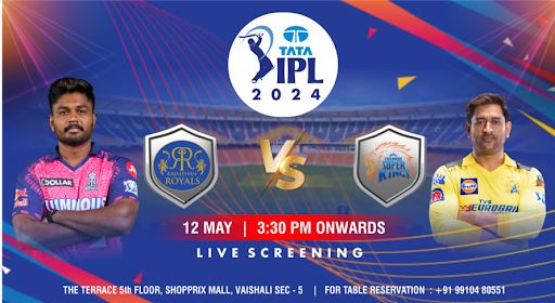 CSK vs RR: TATA IPL 2024 screening at The Terrace