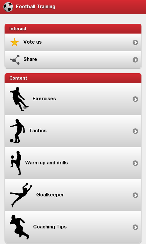 Football Training Screen 1