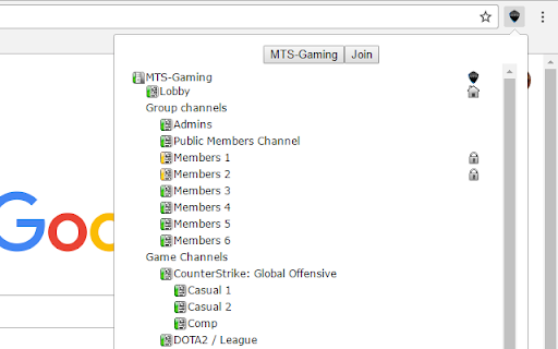 MTS-Gaming Teamspeak Status