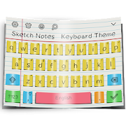 Sketch Notes Keyboard Theme  Icon