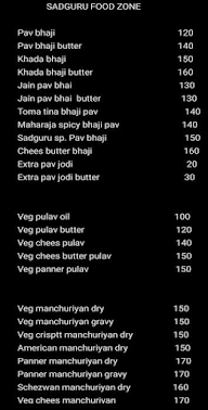 Sadguru Food Zone menu 4