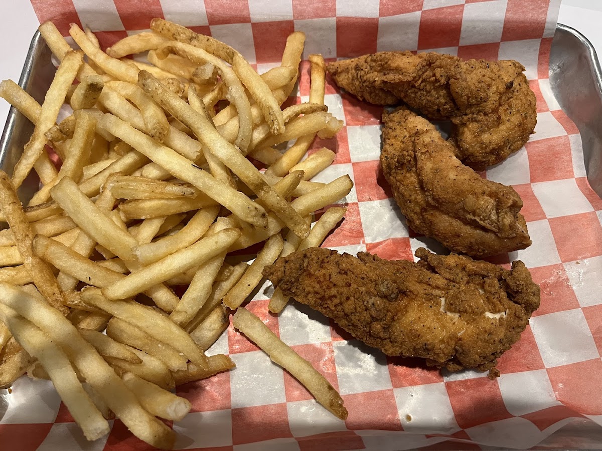 Gluten Free Tenders & straight fries