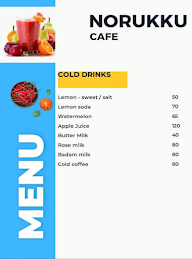 Norukku Cafe menu 1