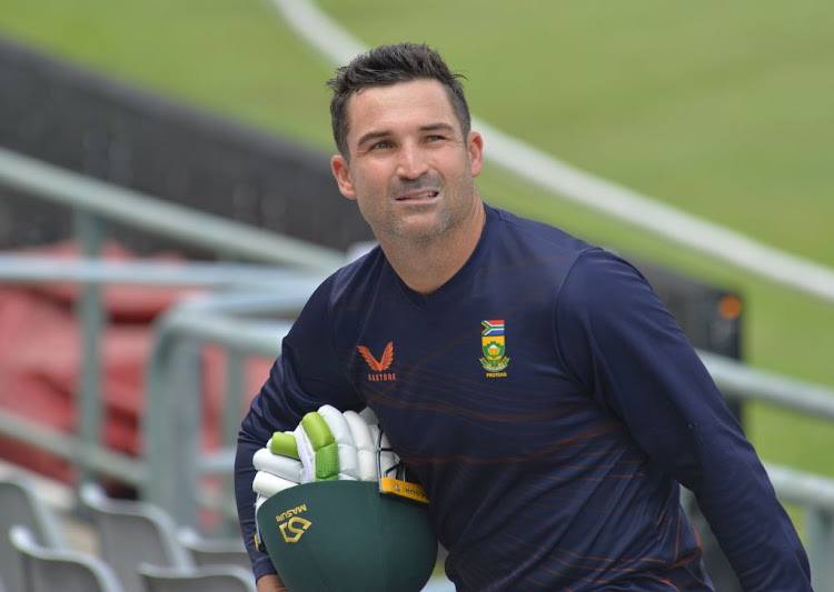 Dean Elgar during the SA cricket team training session at Newlands on January 10, 2022 in Cape Town.