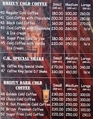 Coffee King menu 8