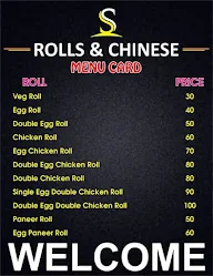 SS Rolls & Chinese menu 1