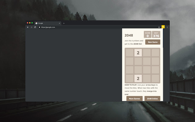 Classic 2048 Offline chrome extension