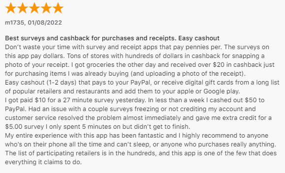 5-star InboxDollars review says it's the best surveys and cashback for purchases and receipts app with an easy cashout.