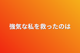 強気な私を救ったのは