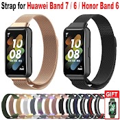 Dây Đeo Inox Cho Đồng Hồ Thông Minh Huawei Band 7 6 / Honor Band 6