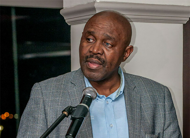 Stephen Dondolo, chief executive of the African Pioneer Group, which pioneered the Limited Payout Machines gambling sector in the Eastern Cape, addressed site owners and other dignitaries at the Pioneer Slots Site Owners Awards Dinner in Port Elizabeth last night