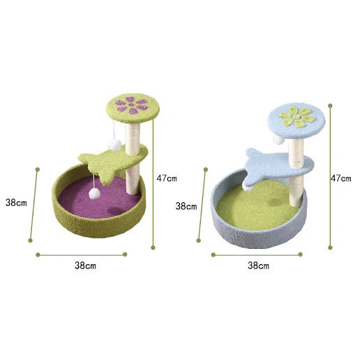 Cat Climbing Frame Vertical Scratching Post Small Multifunctional Cat Tree Dog Cat Tower