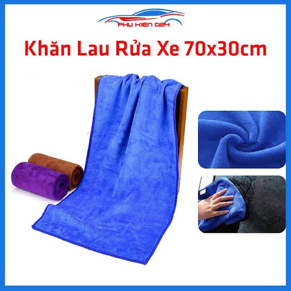 Khăn Gội Đầu Rửa Mặt, Lau Rửa Vệ Sinh Ô Tô Xe Máy Chuyên Dụng 70X30Cm