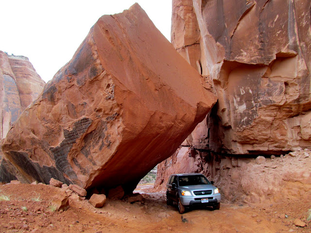 Under the boulder