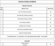 Kavya Food Express menu 2