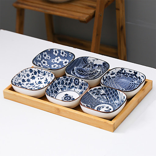 Title 14, Japanese Style Square Dessert Plate for elegant...