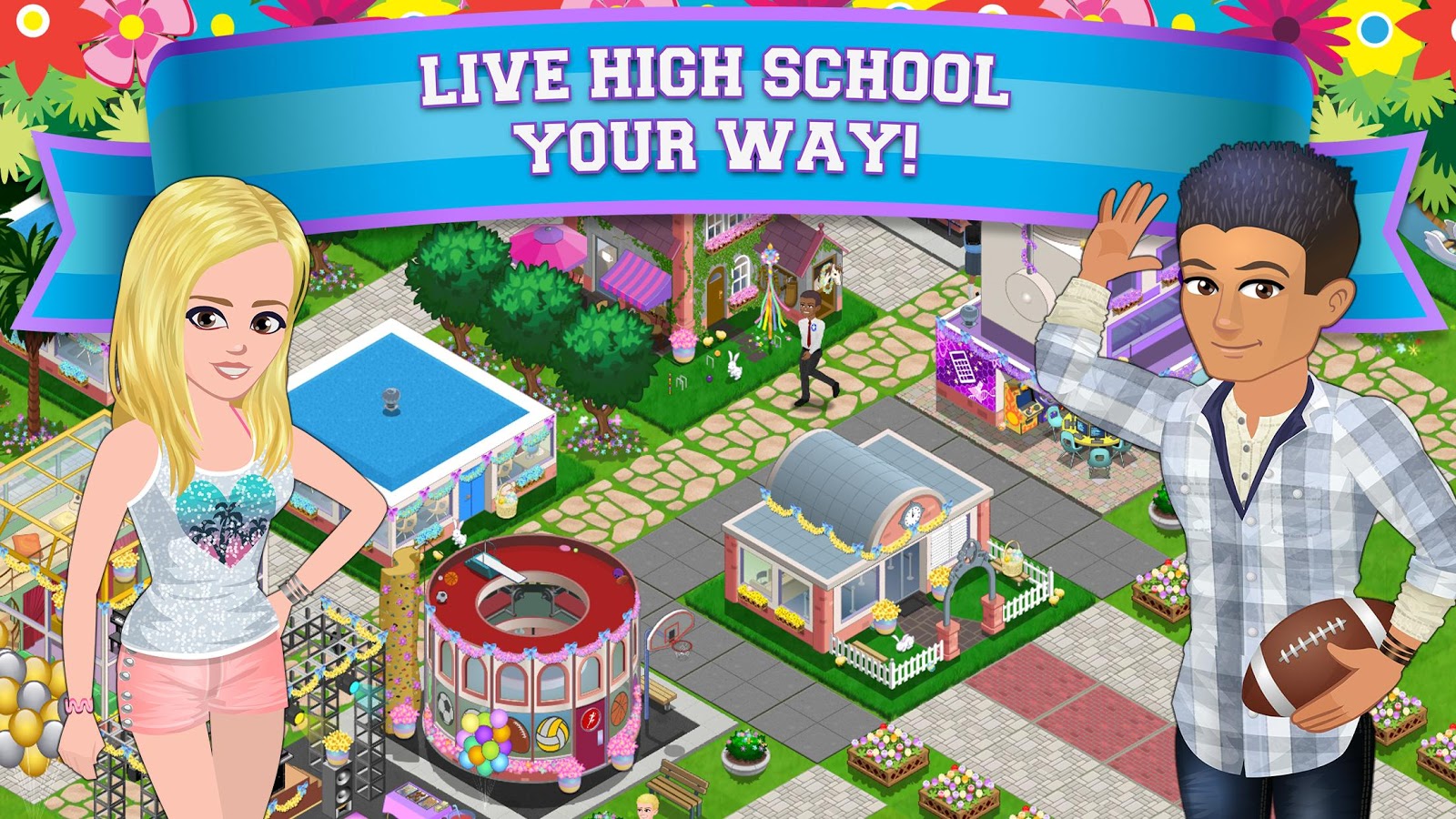 Бесплатные игры симулятор жизни. Создай свою школу игра на ПК. High School story game.