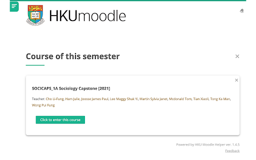 HKU Moodle Helper