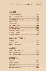 Nothing Before Coffee menu 3