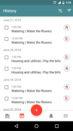 Housekeeping. Planner & reminder household chores