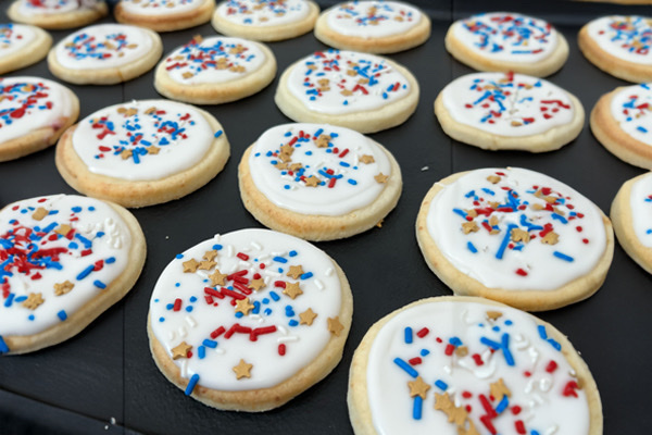 Iced cookies