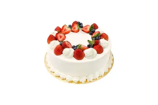 Eggless Strawberry Cake