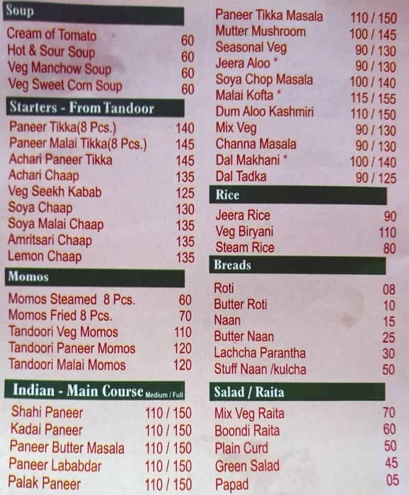 Yummy Food Express menu 