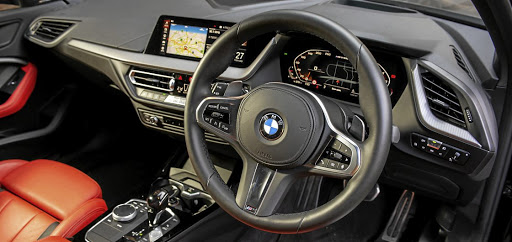 The cabin of the latest M135i.