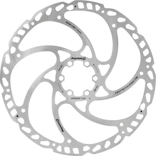 SwissStop Catalyst One Disc Rotor - 220mm 6-Bolt Silver