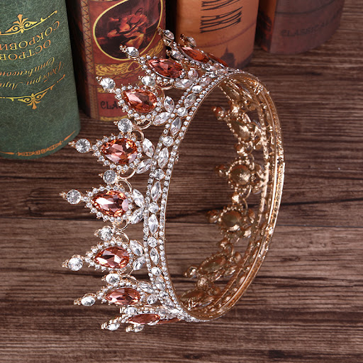 Title 8, Fashion Alloy Color Crystal Bridal Crown, Stunn...