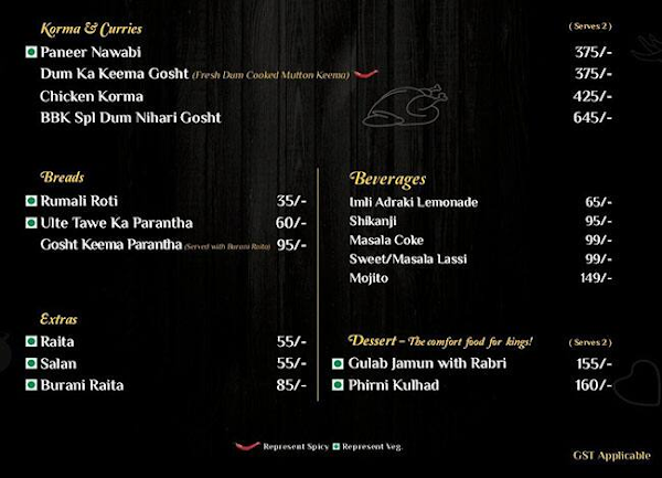 Biryani By Kilo menu 