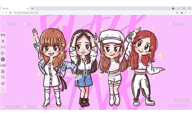 BLACKPINK Anime Custom New Tab