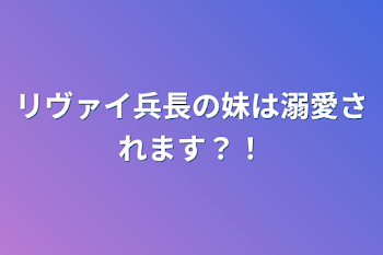 リヴァイ兵長の妹は溺愛されます？！