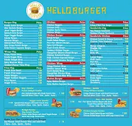 Hello Burger menu 1