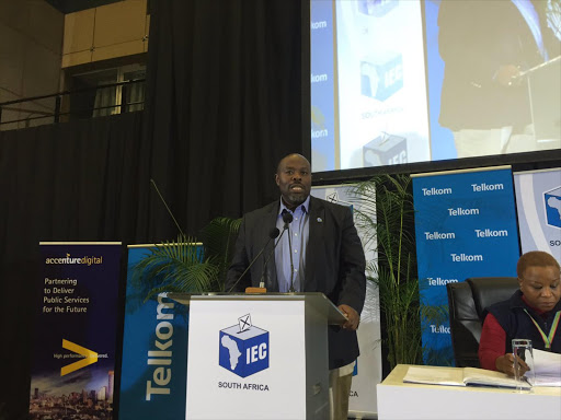 KZN IEC Chairperson Mawethu Mosery at the results centre at the Durban ICC. File photo