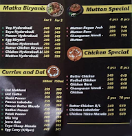 Hussain Biryani menu 1