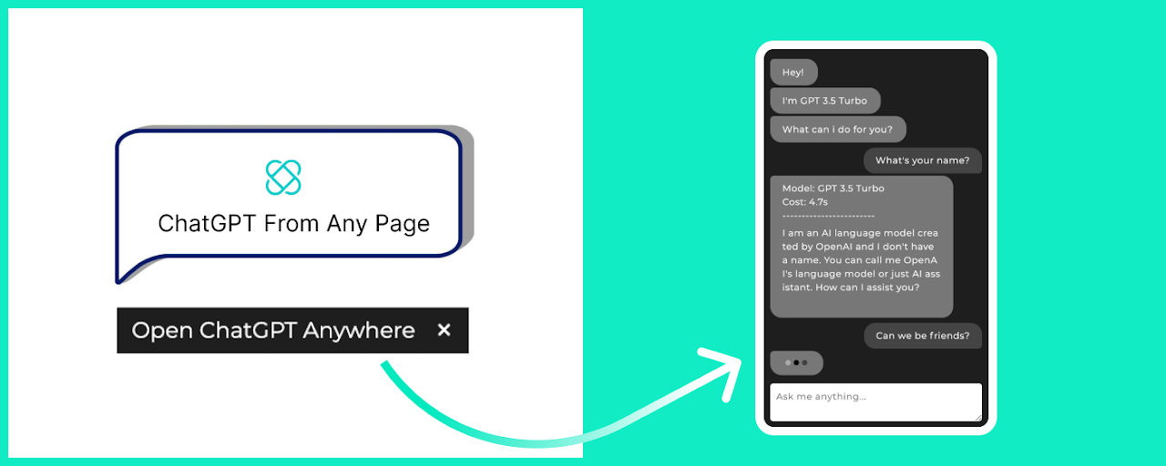 ChatGPT Anywhere, Chat on any page Preview image 1