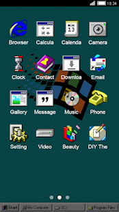 play Windroid Theme for windows 95 PC Computer Launcher on pc & mac