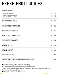 Healthy Fuel menu 1