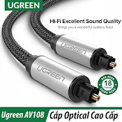 Cáp Âm Thanh Audio Quang (Toslink, Optical) Ugreen Av108 Vỏ Nhôm 10539 10542 10541 10540 Chính Hãng