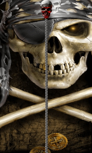 Skull Zipper ScreenLock