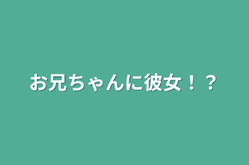 お兄ちゃんに彼女！？