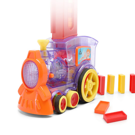 Title 1, Domino Train Toys Baby Toys Car Puzzle Automati...