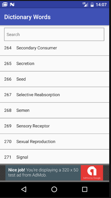 Android application Dictionary - Medical Terms screenshort